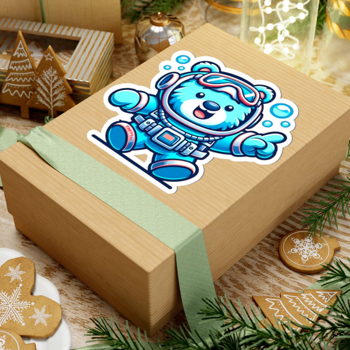 Scuba Bear Sticker