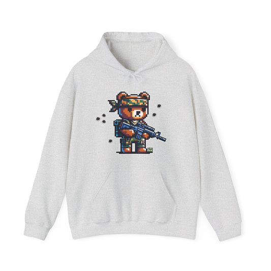 8-bit Soldier Bear Hoodie