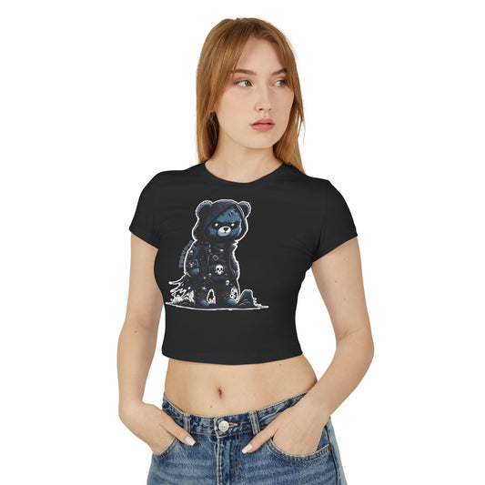 Goth Bear Crop Tee