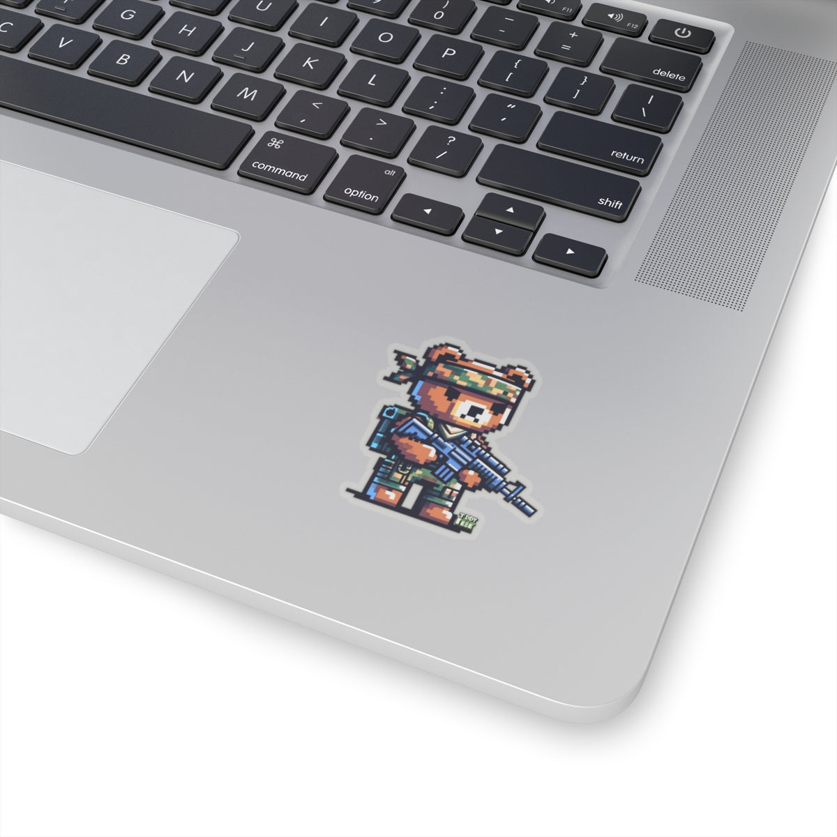 8-bit Soldier Bear Sticker