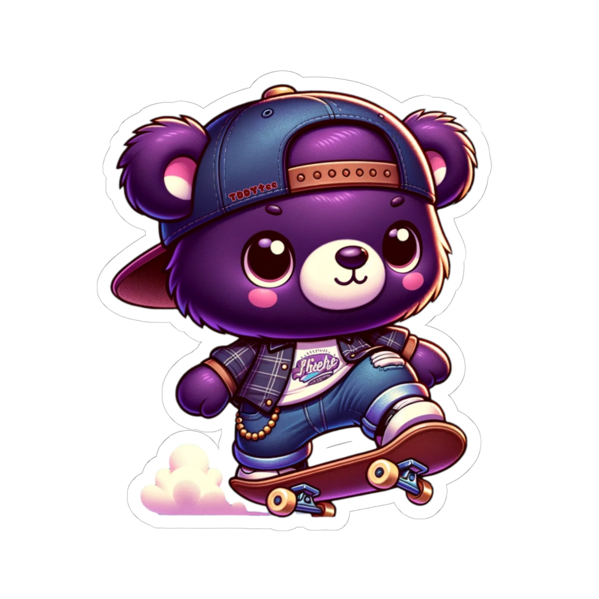 Skater Bear Sticker