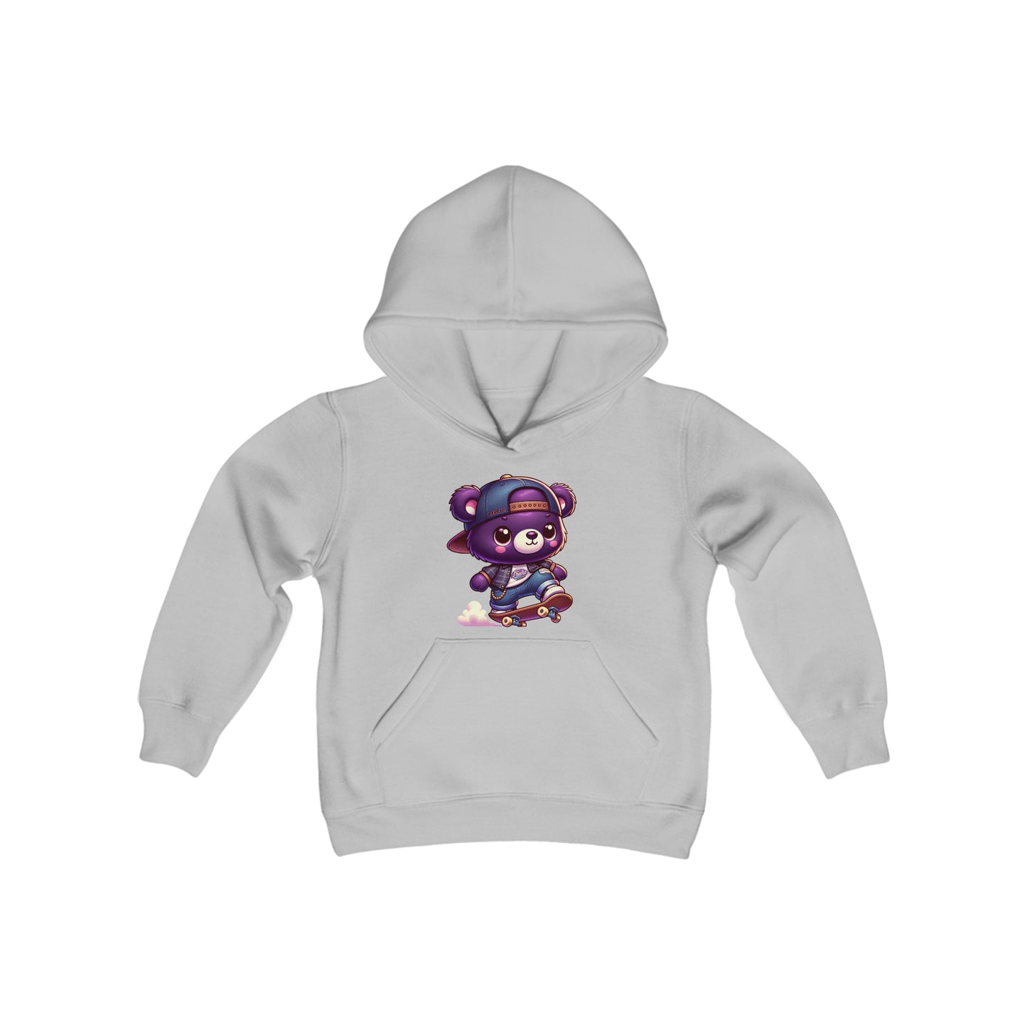 Skater Bear Youth Hoodie - TDDYtee