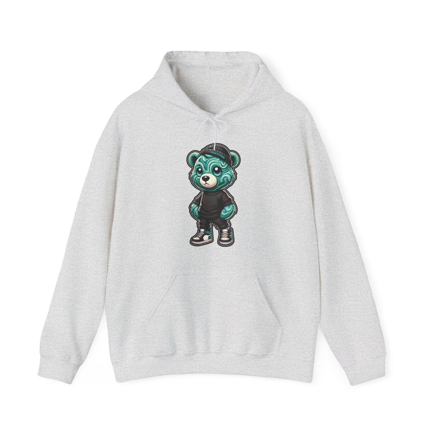 Green Marble Bear Hoodie