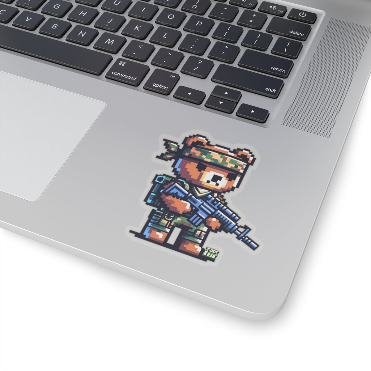 8-bit Soldier Bear Sticker