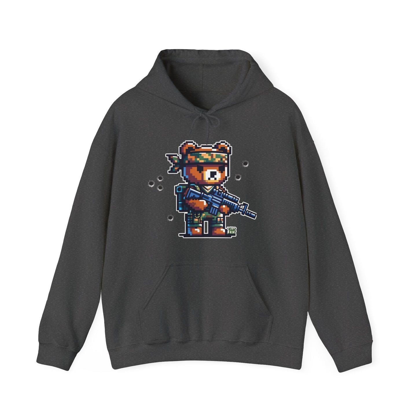 8-bit Soldier Bear Hoodie