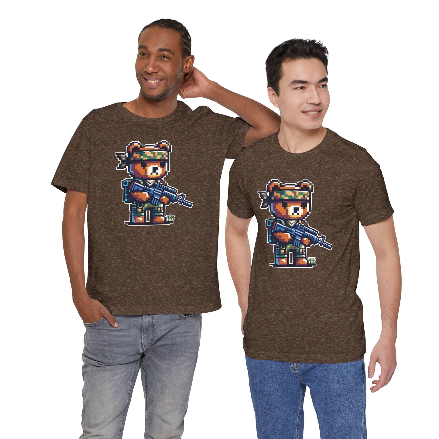 8-bit Soldier Bear T-shirt