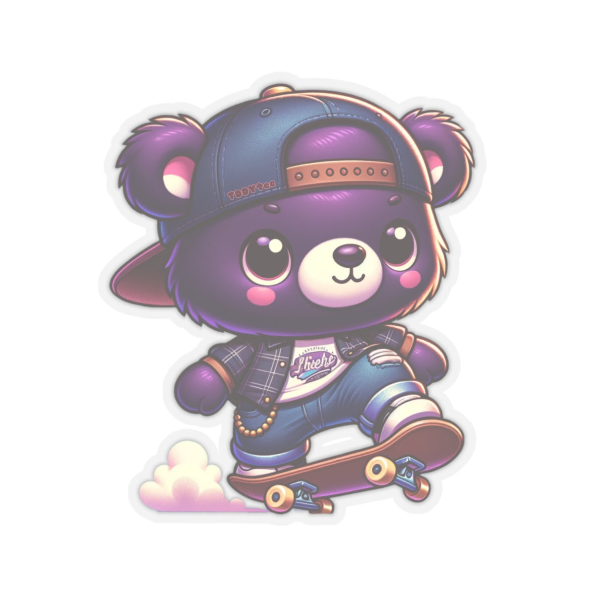 Skater Bear Sticker