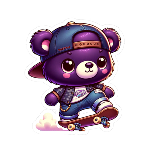 Skater Bear Sticker