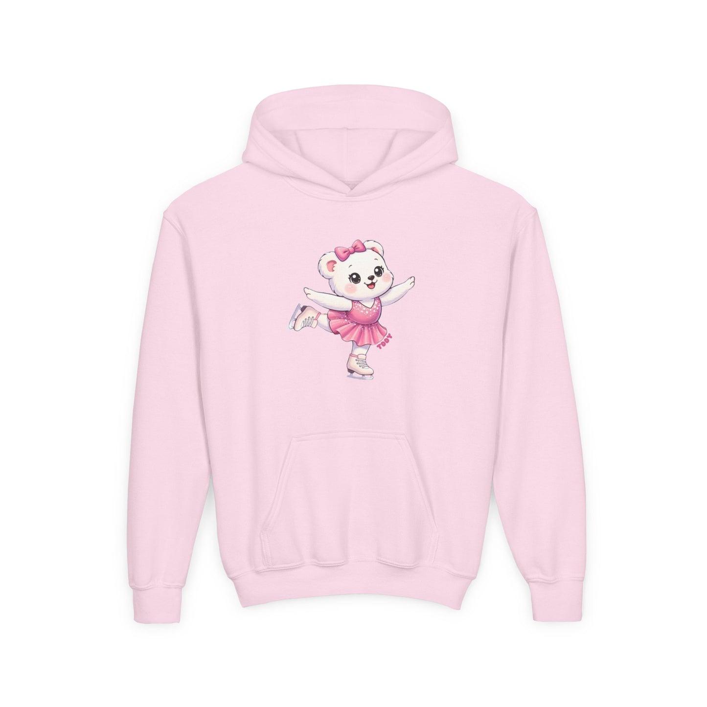Figure Skater Bear Youth Hoodie