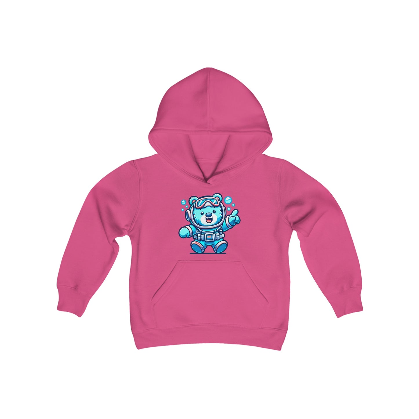 Scuba Bear Youth Hoodie - TDDYtee