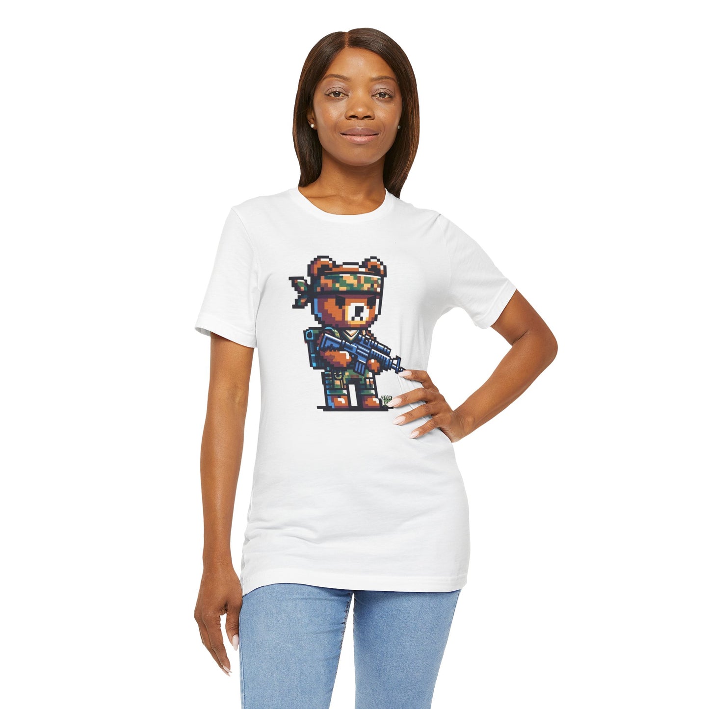 8-bit Soldier Bear T-shirt