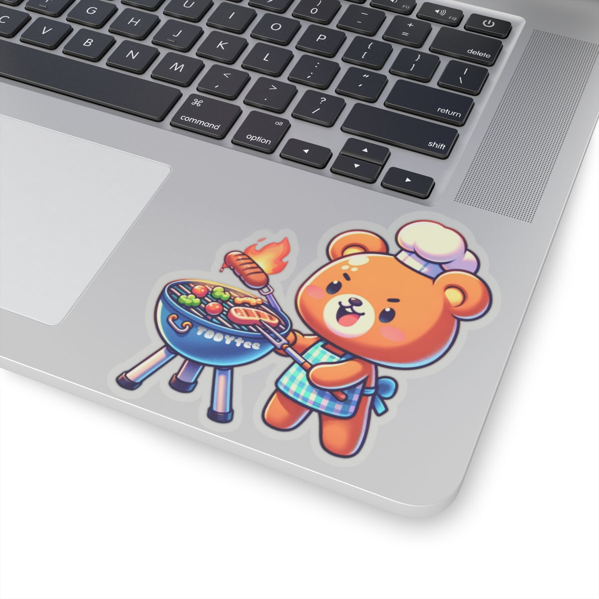 Grilling Bear Sticker