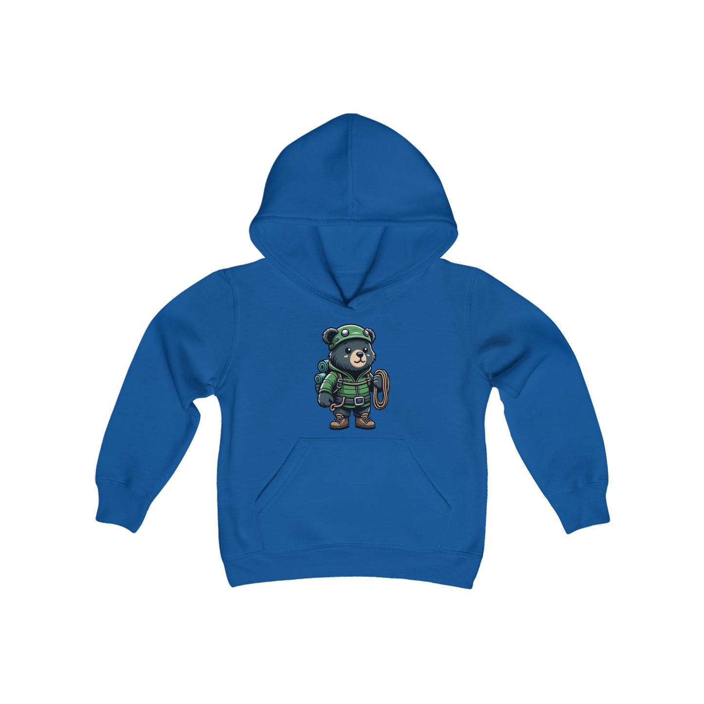Hiker Bear Youth Hoodie - TDDYtee