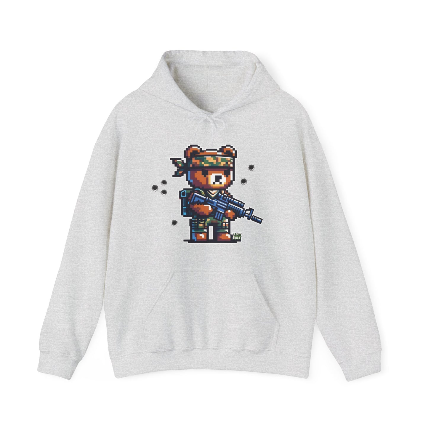 8-bit Soldier Bear Hoodie