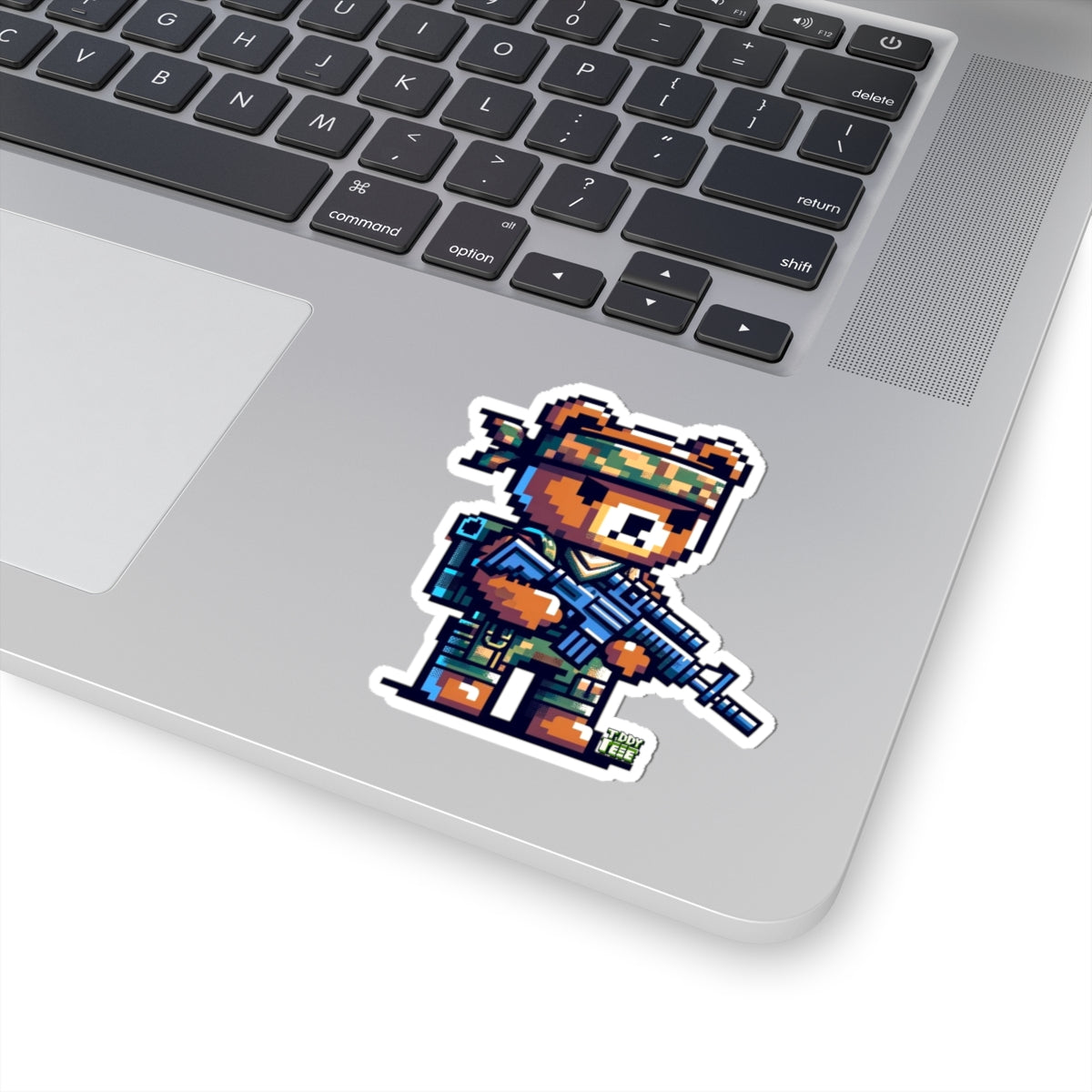 8-bit Soldier Bear Sticker