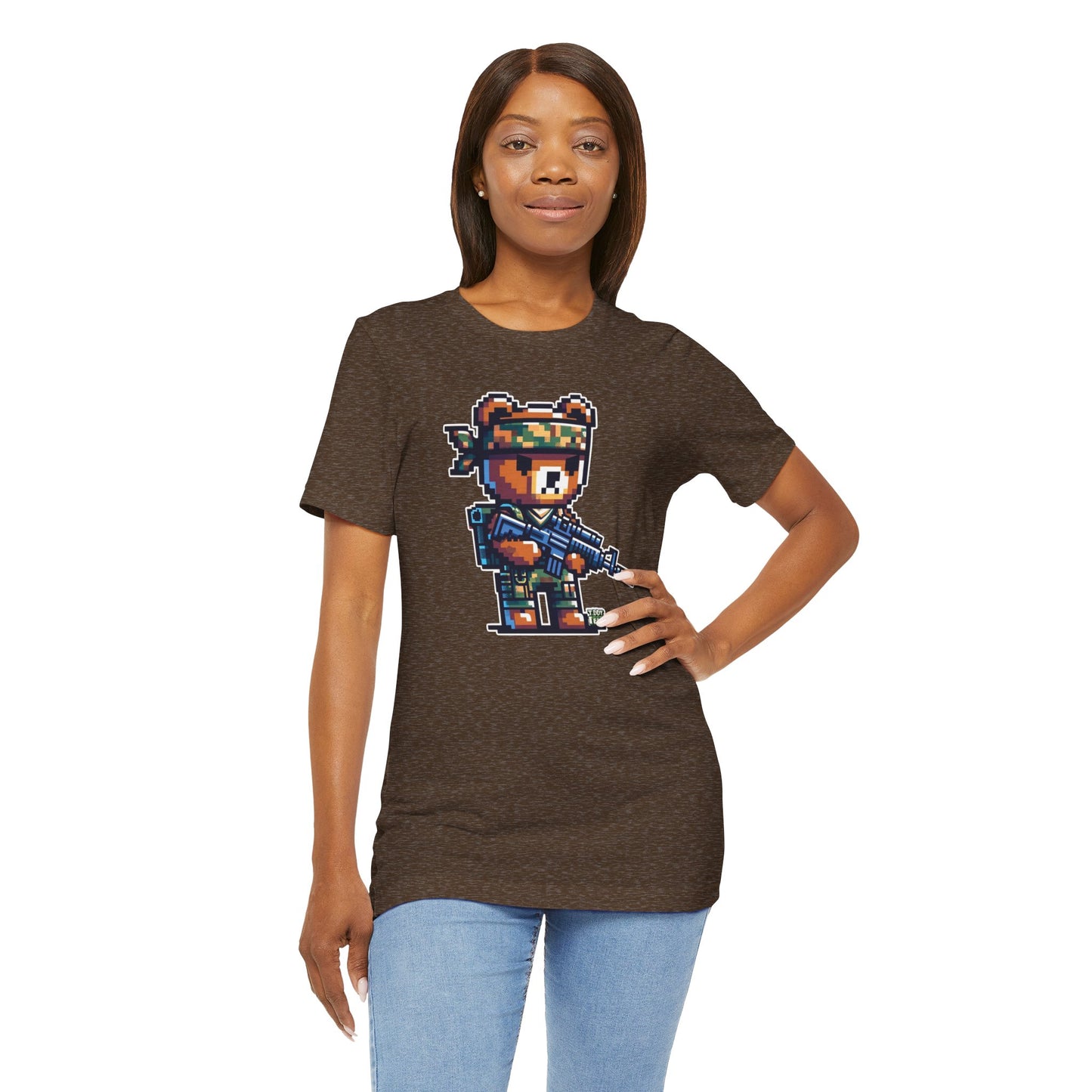 8-bit Soldier Bear T-shirt