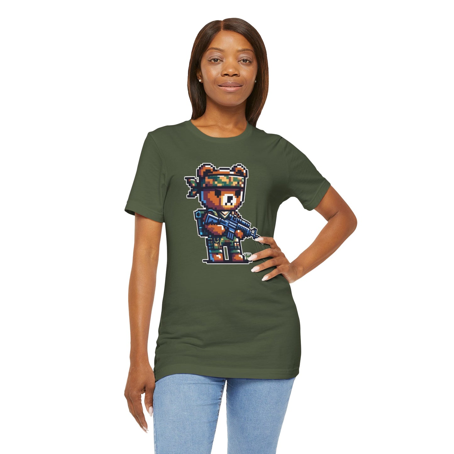 8-bit Soldier Bear T-shirt