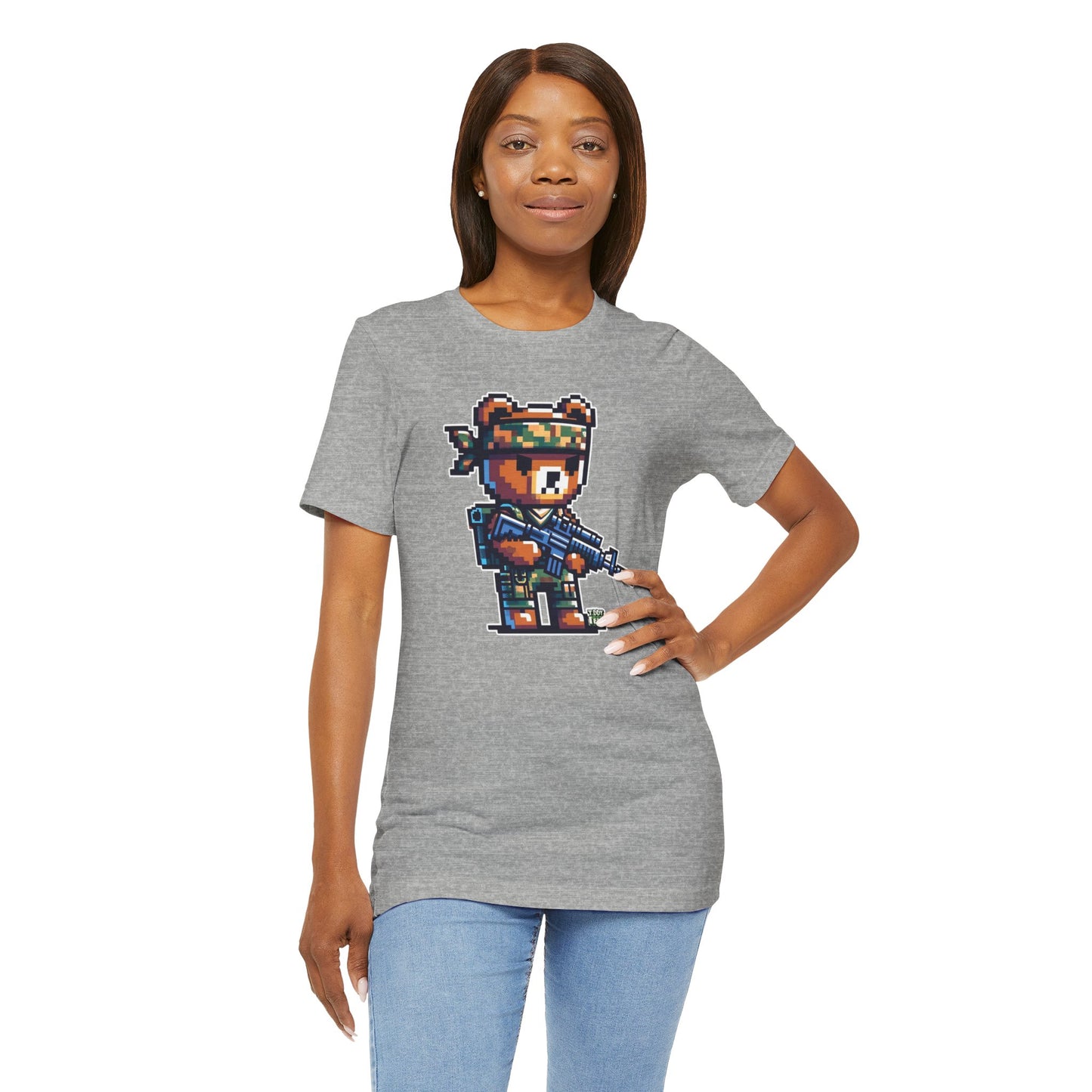 8-bit Soldier Bear T-shirt