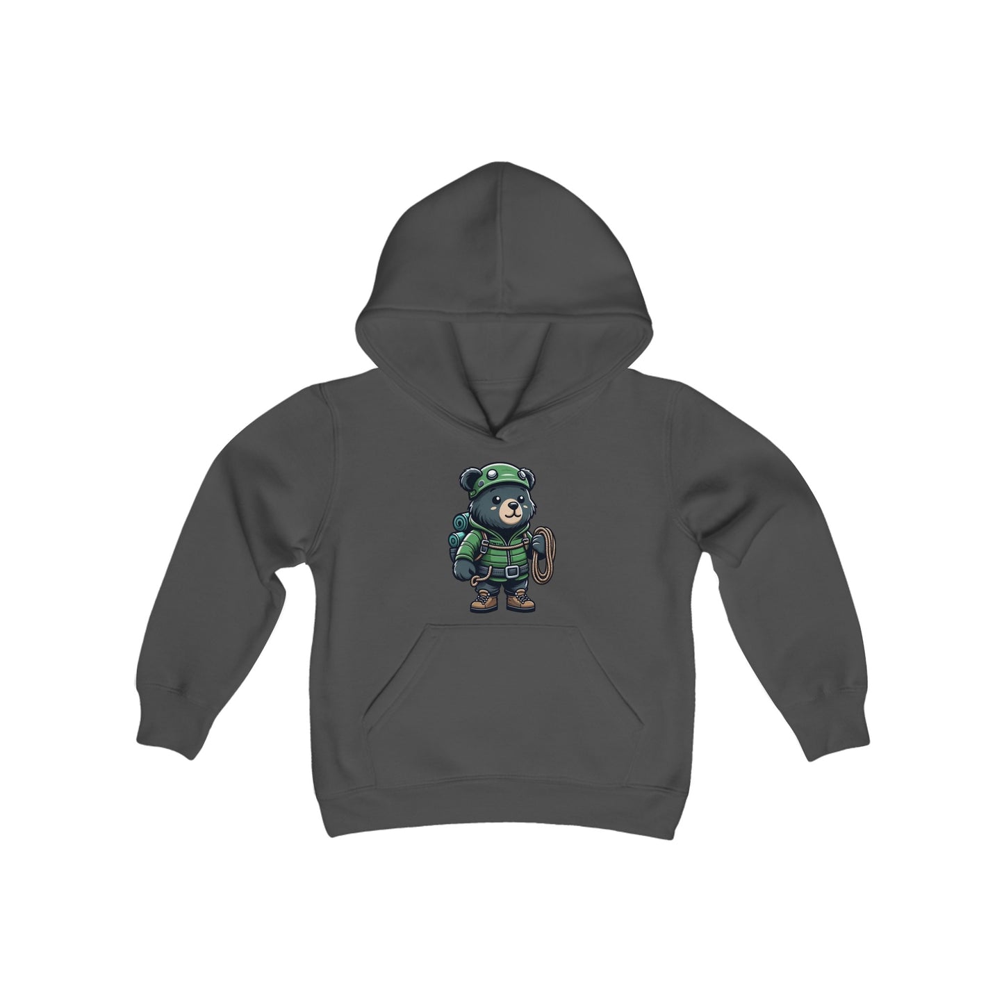 Hiker Bear Youth Hoodie - TDDYtee