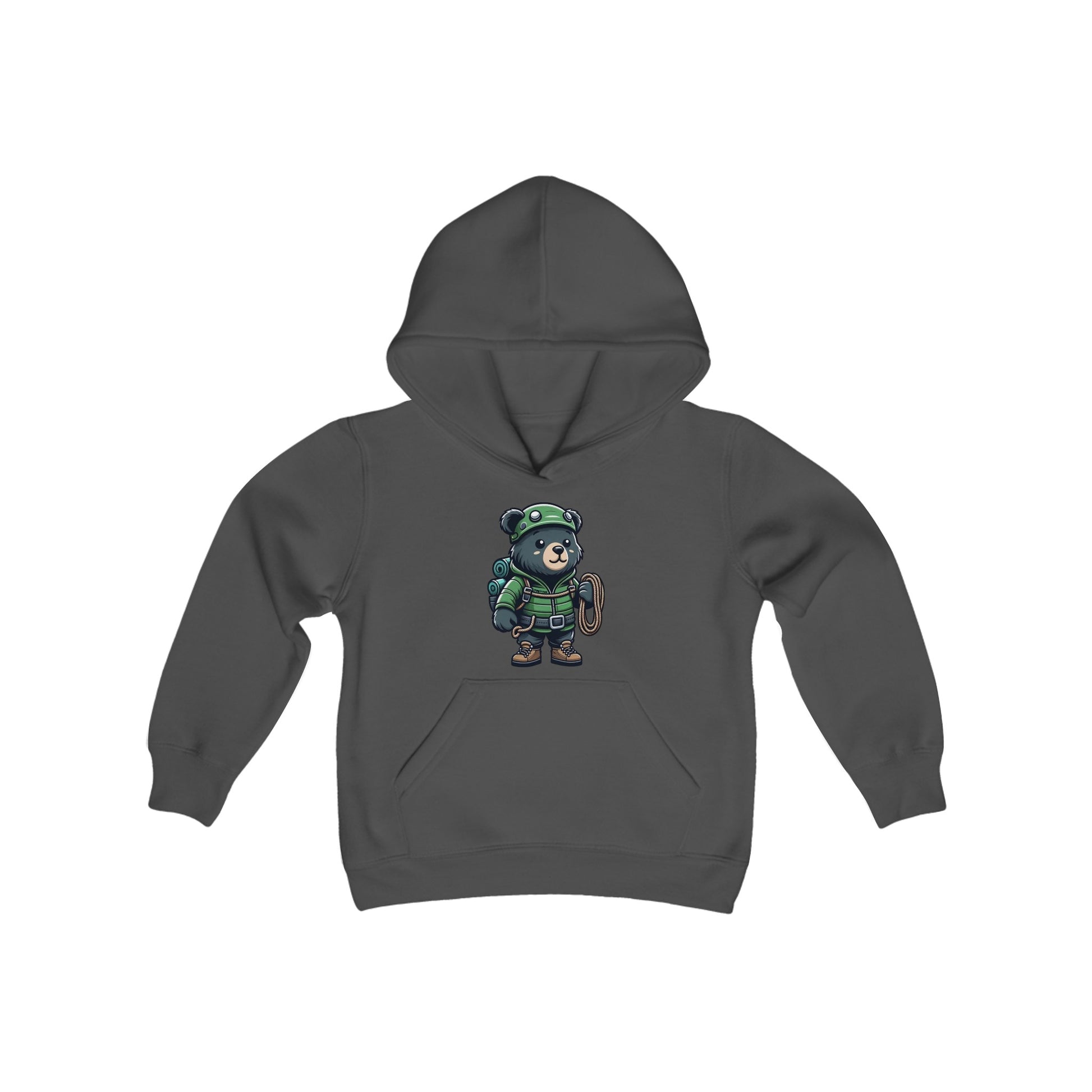 Hiker Bear Youth Hoodie - TDDYtee