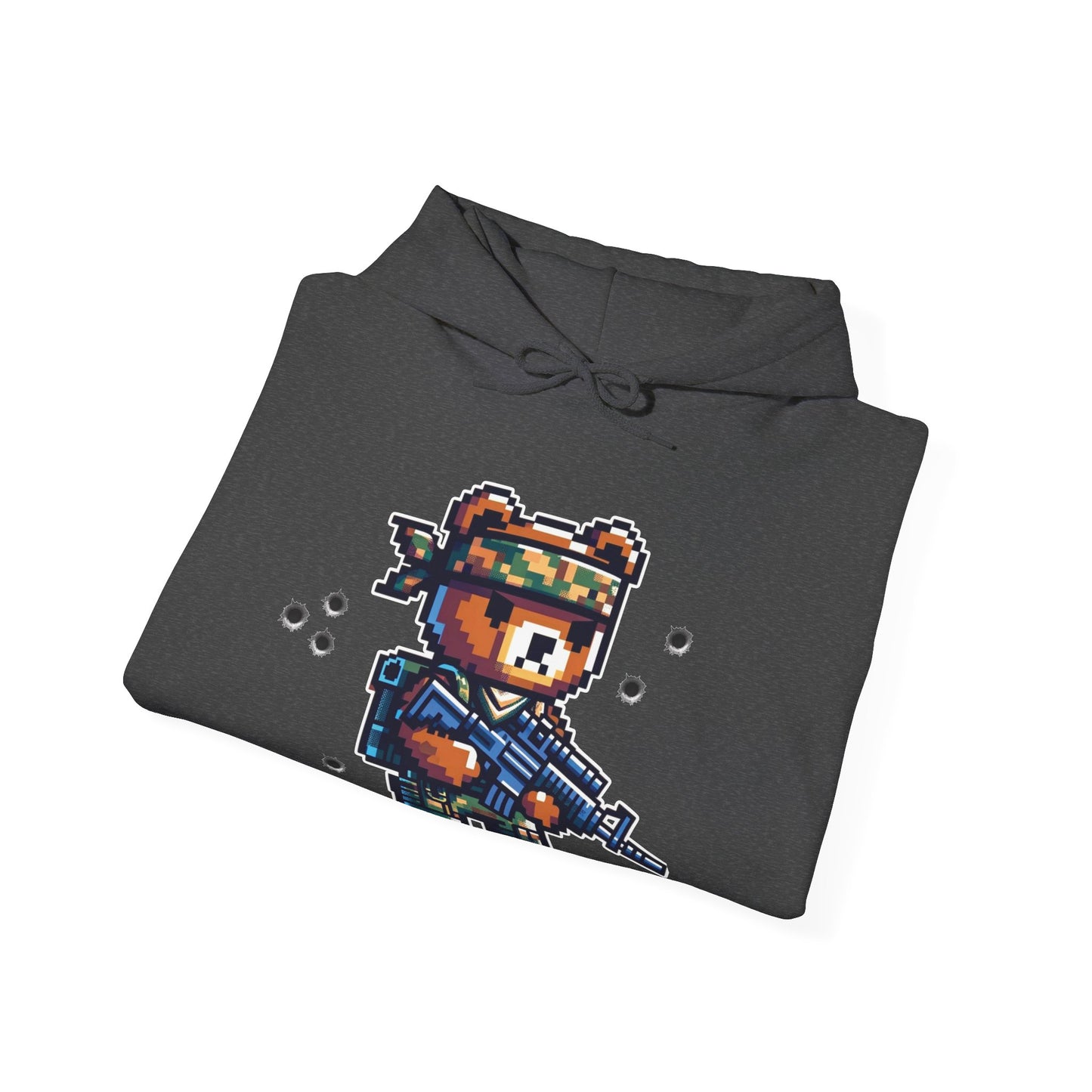 8-bit Soldier Bear Hoodie