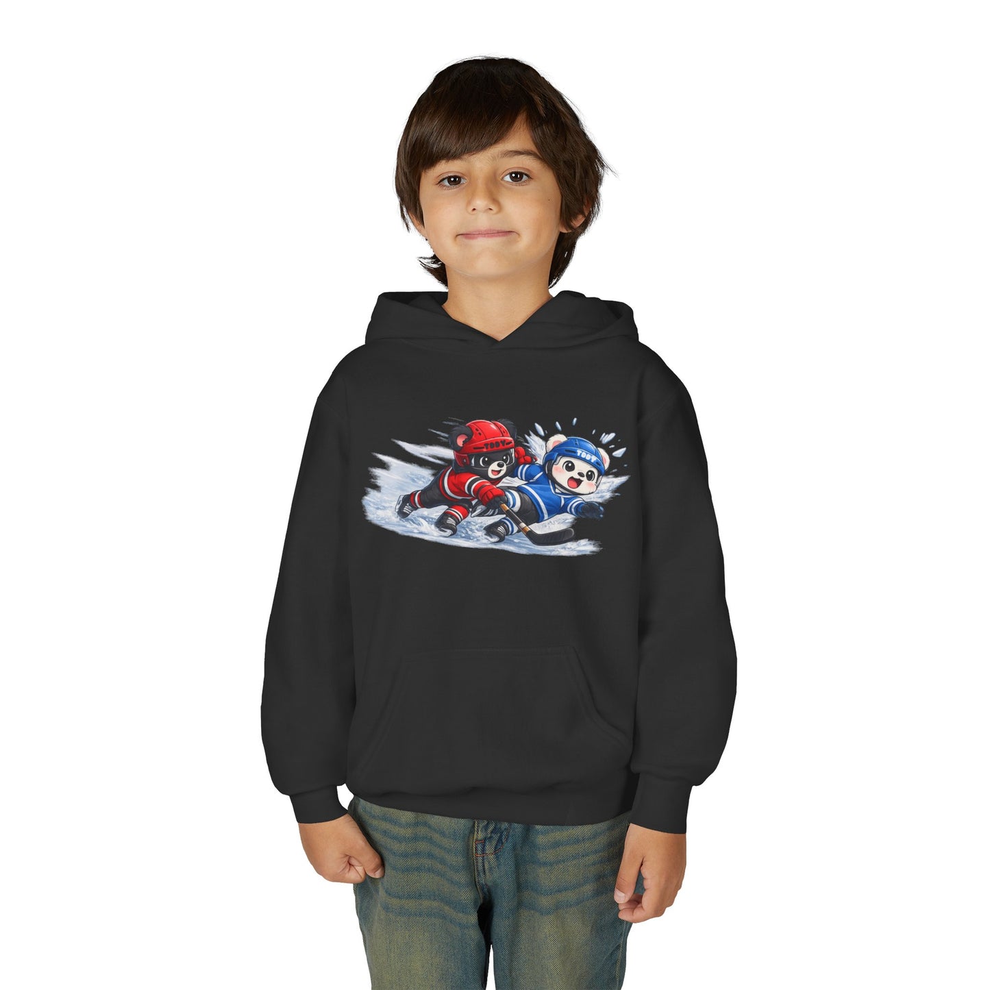 Hockey Bear Youth Hoodie