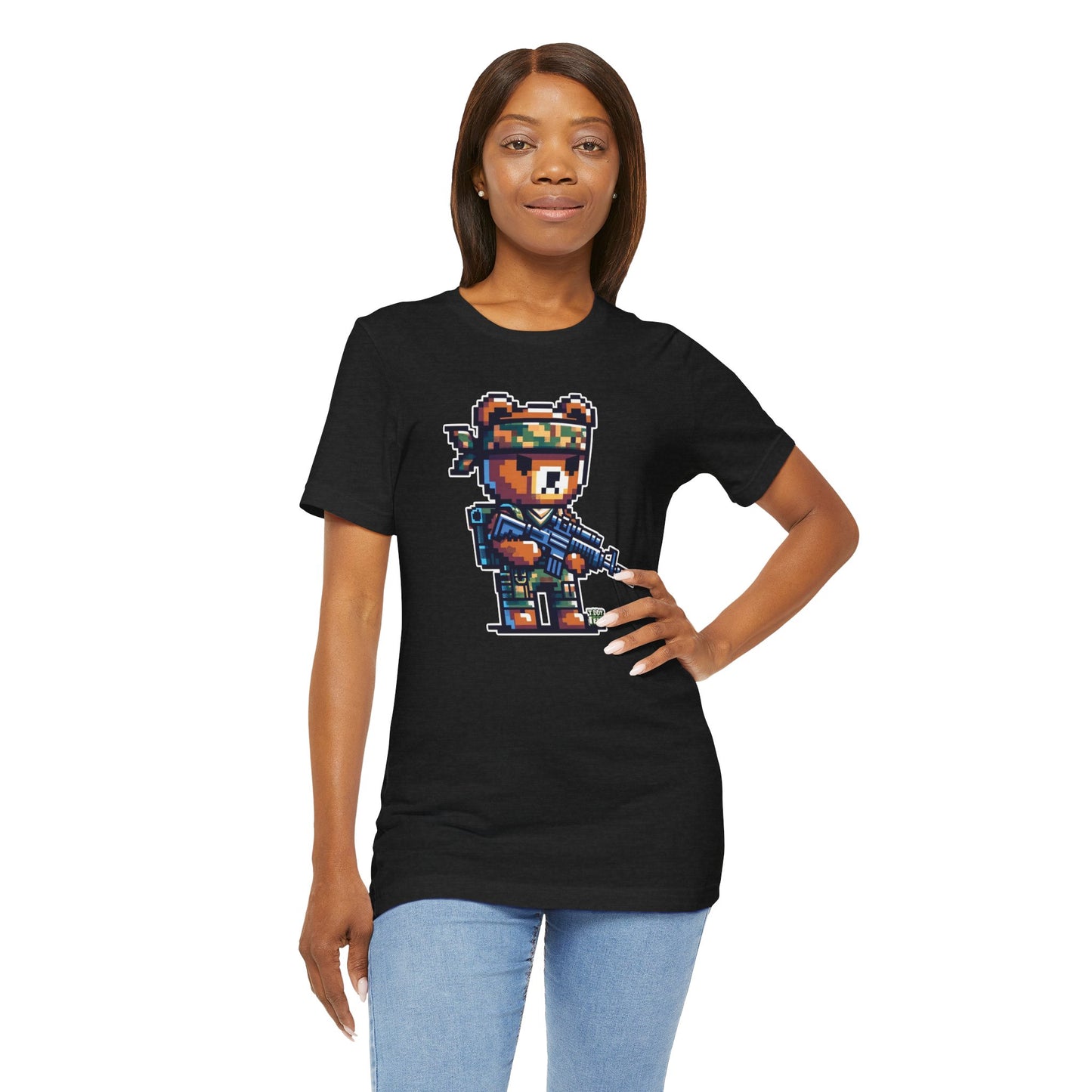 8-bit Soldier Bear T-shirt