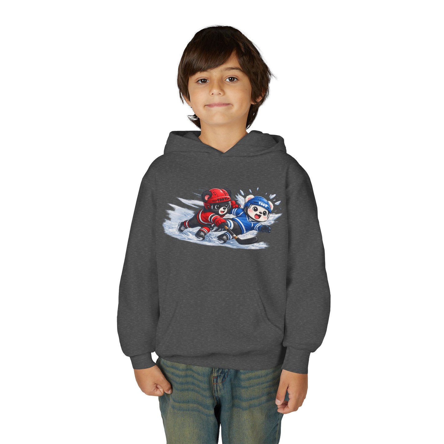 Hockey Bear Youth Hoodie