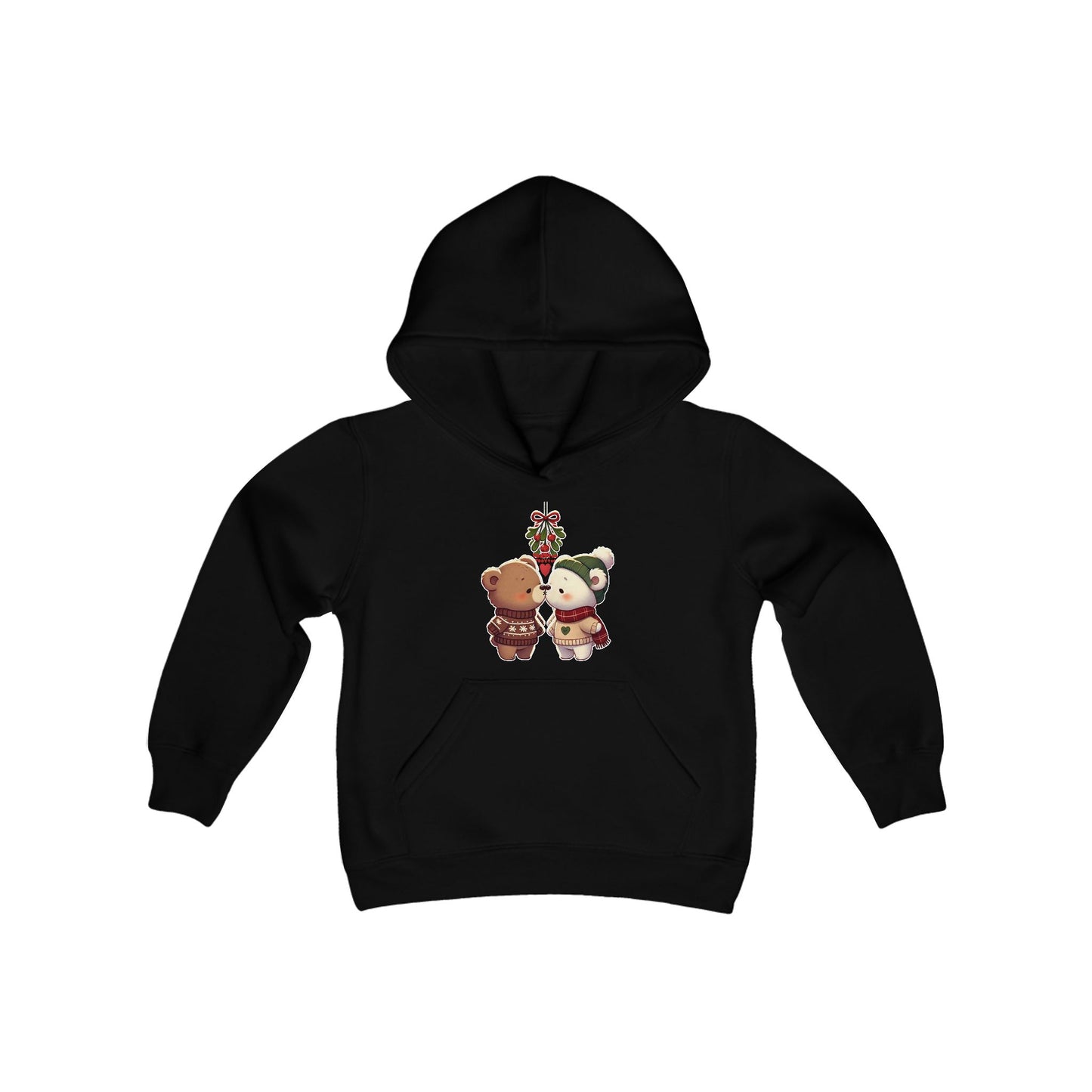 Mistletoe Bears Youth Hoodie