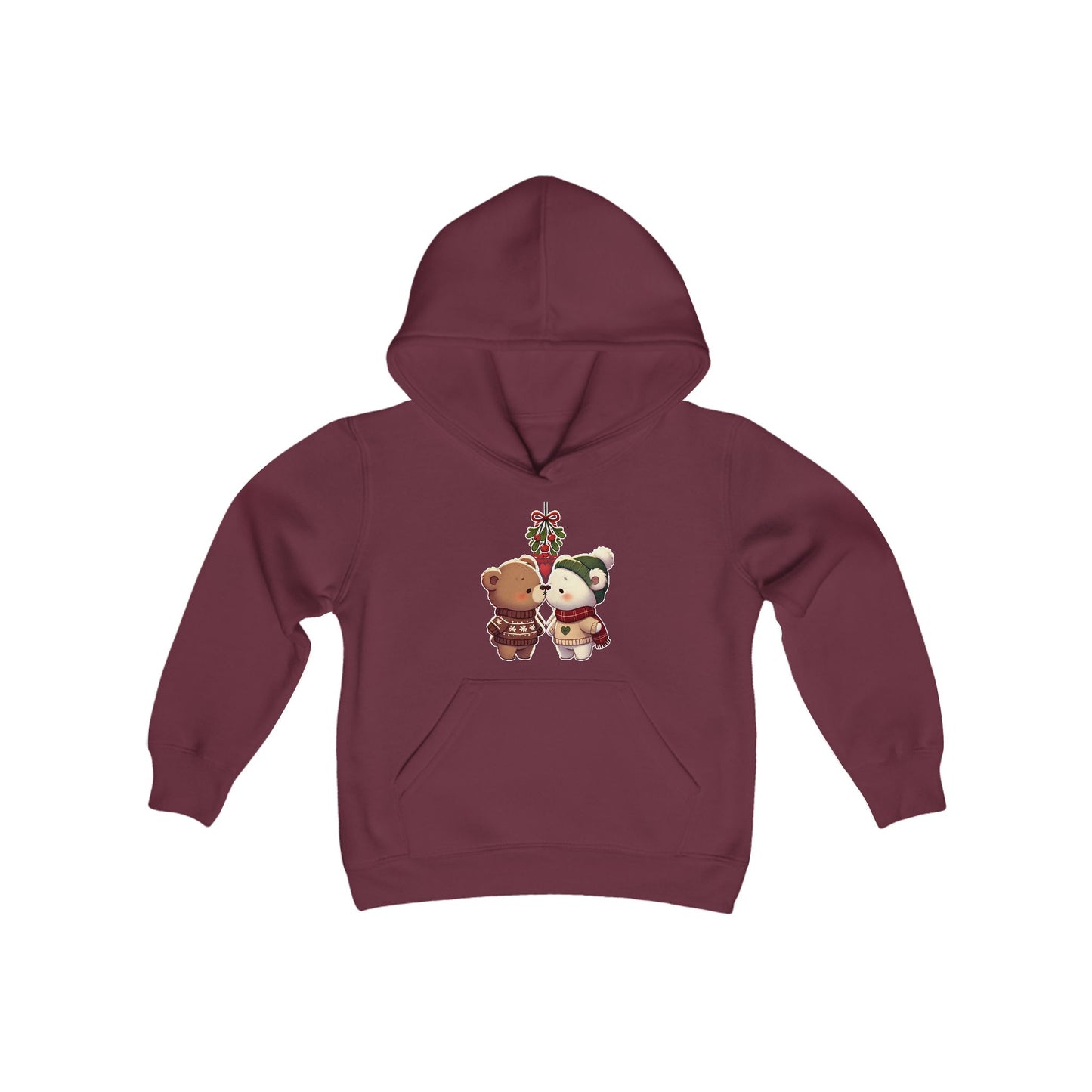 Mistletoe Bears Youth Hoodie