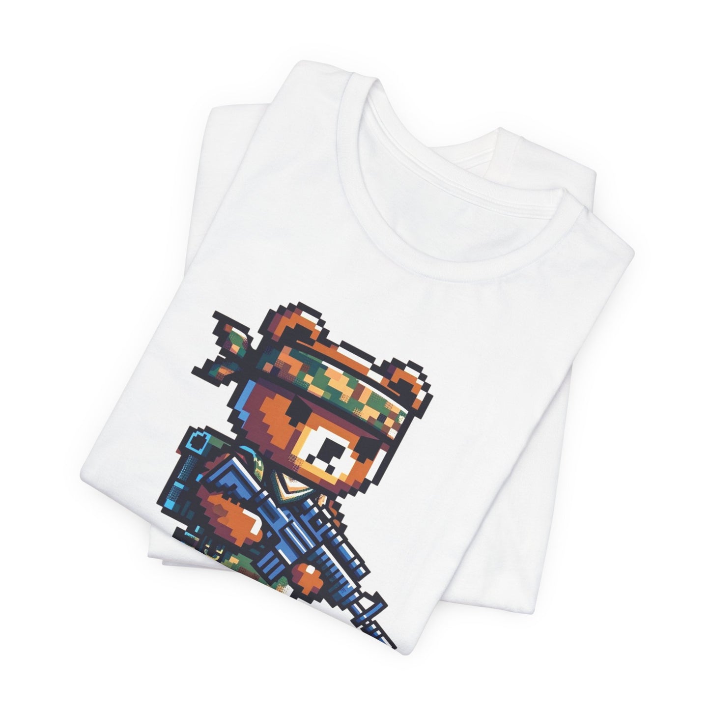 8-bit Soldier Bear T-shirt