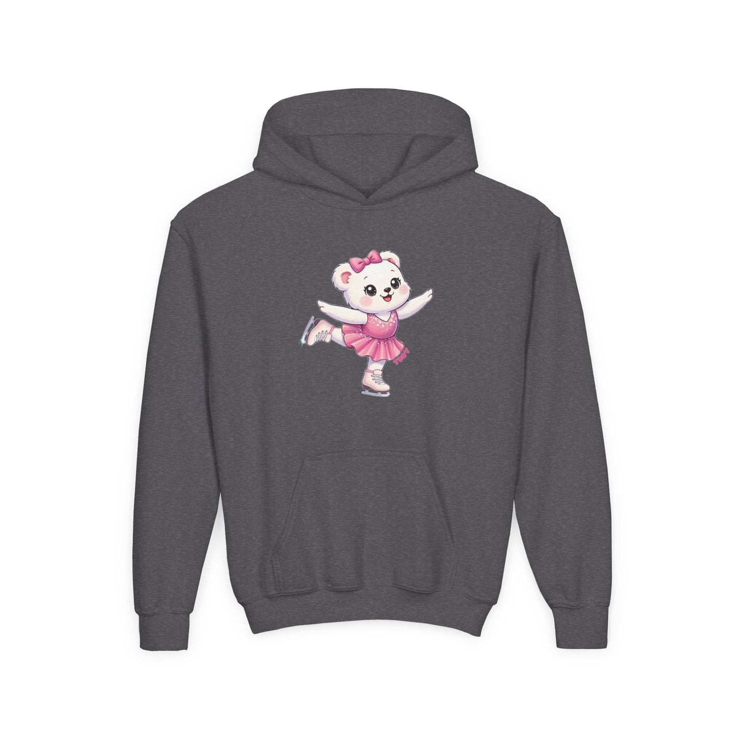 Figure Skater Bear Youth Hoodie