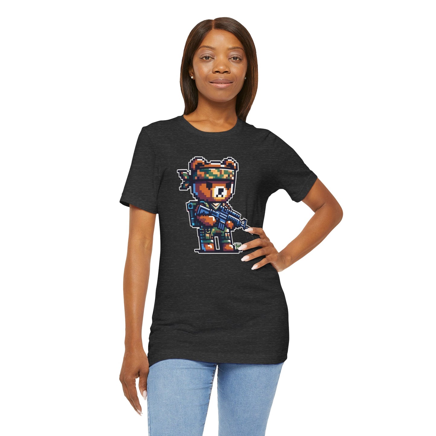 8-bit Soldier Bear T-shirt