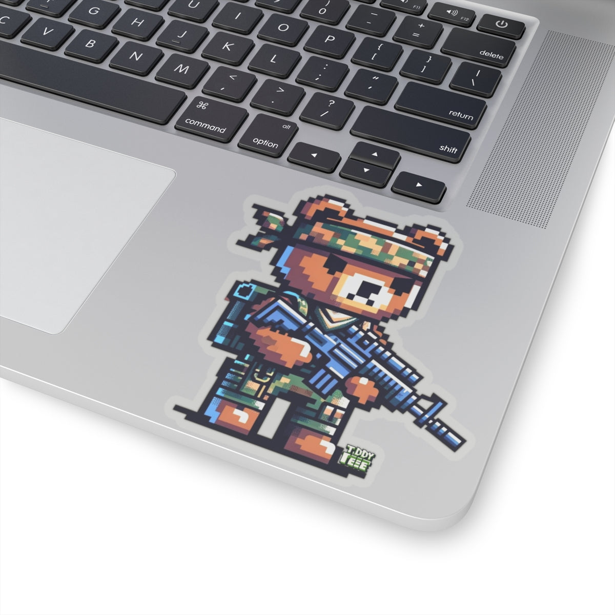8-bit Soldier Bear Sticker