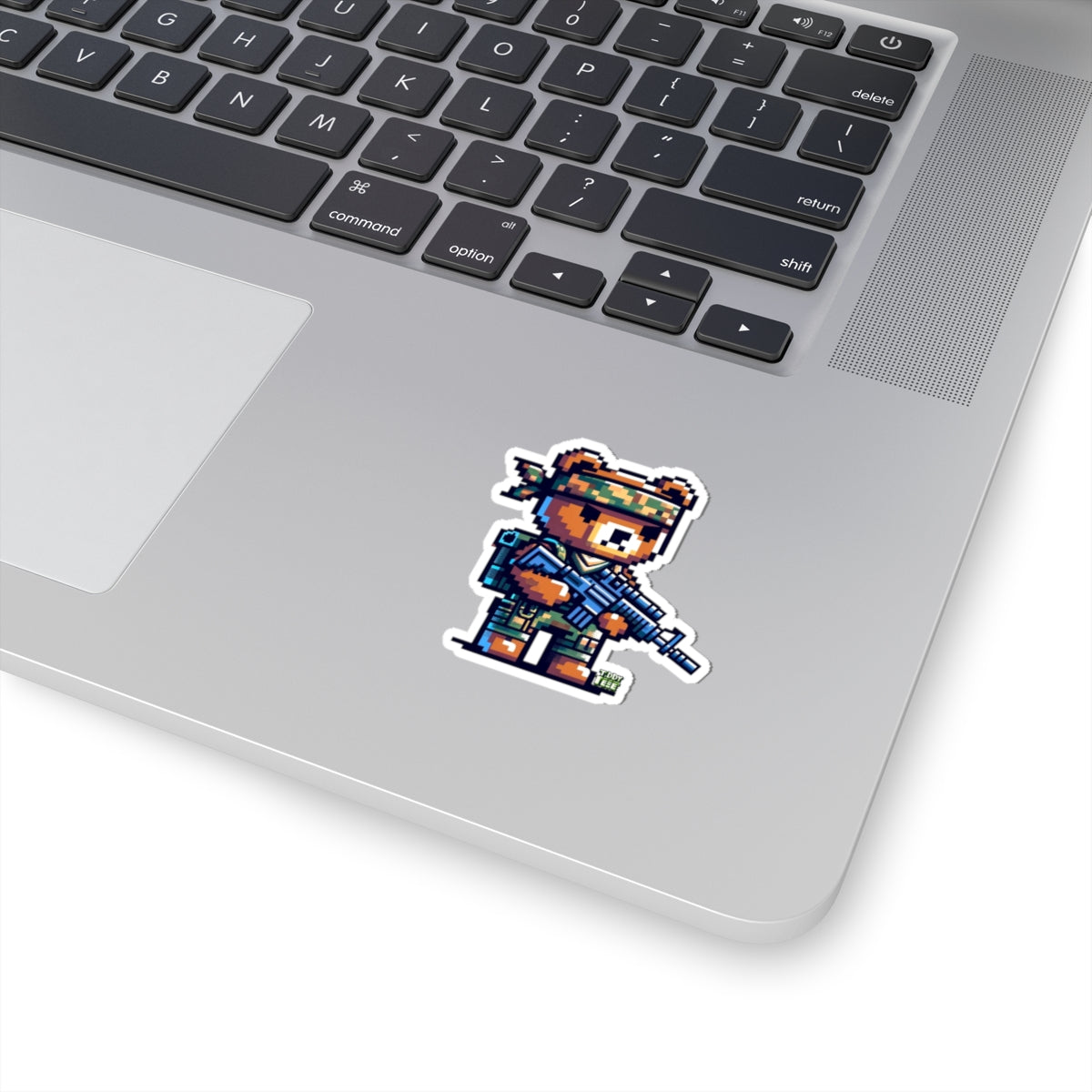 8-bit Soldier Bear Sticker