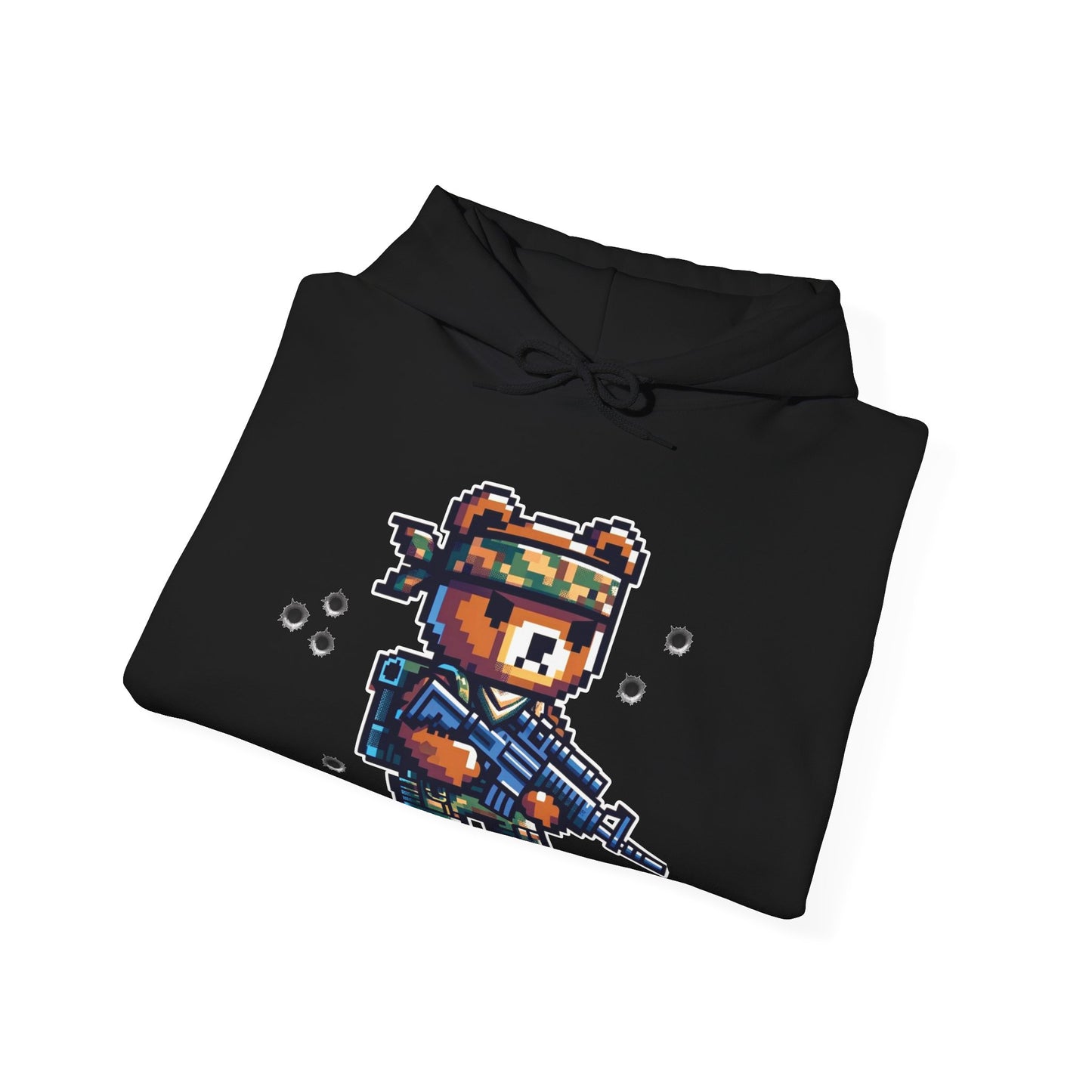 8-bit Soldier Bear Hoodie