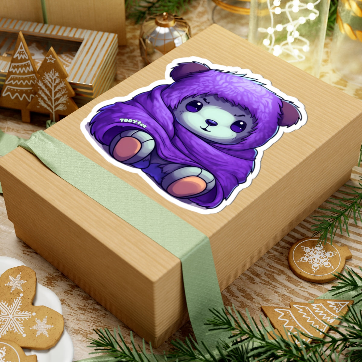 Snuggle Bear Tee Sticker