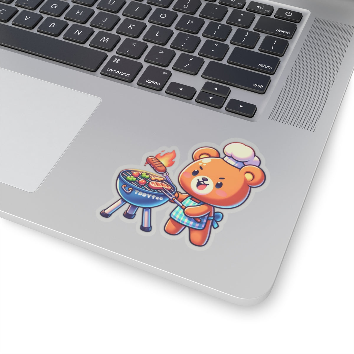 Grilling Bear Sticker
