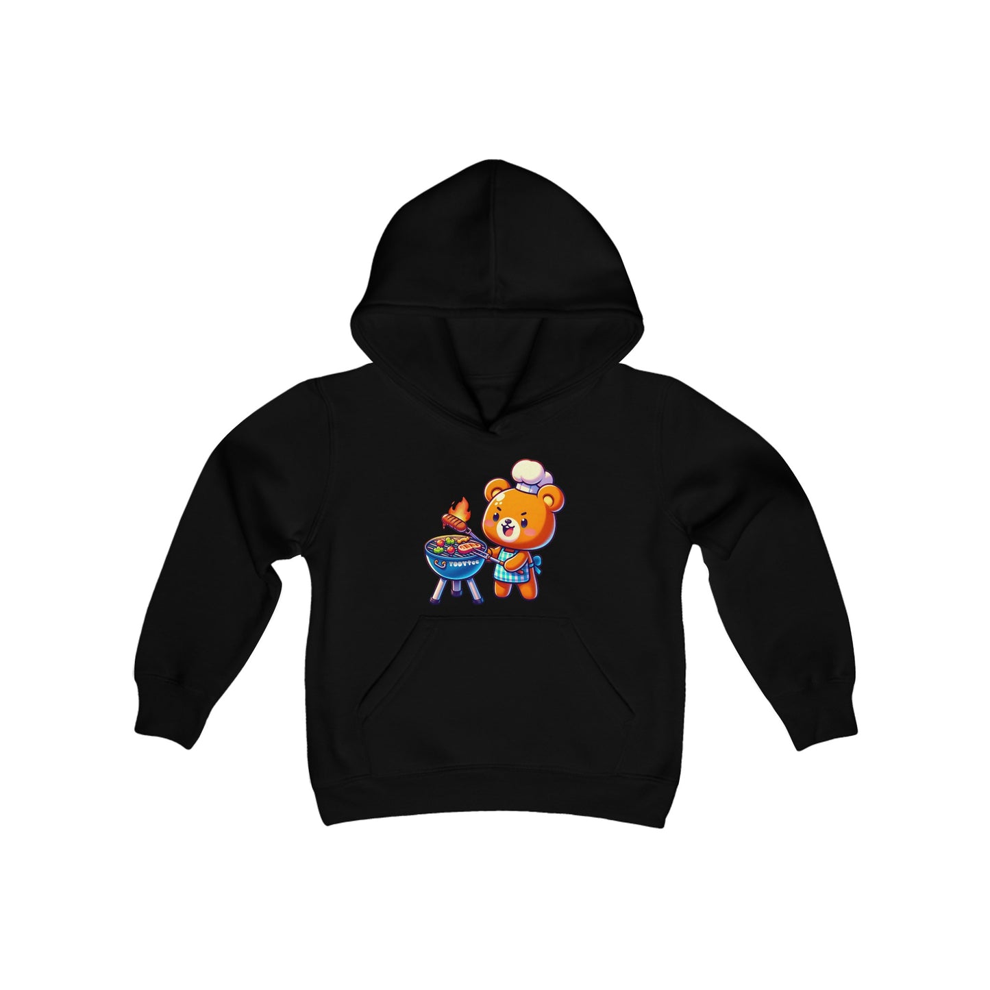 Grilling Bear Youth Hoodie - TDDYtee