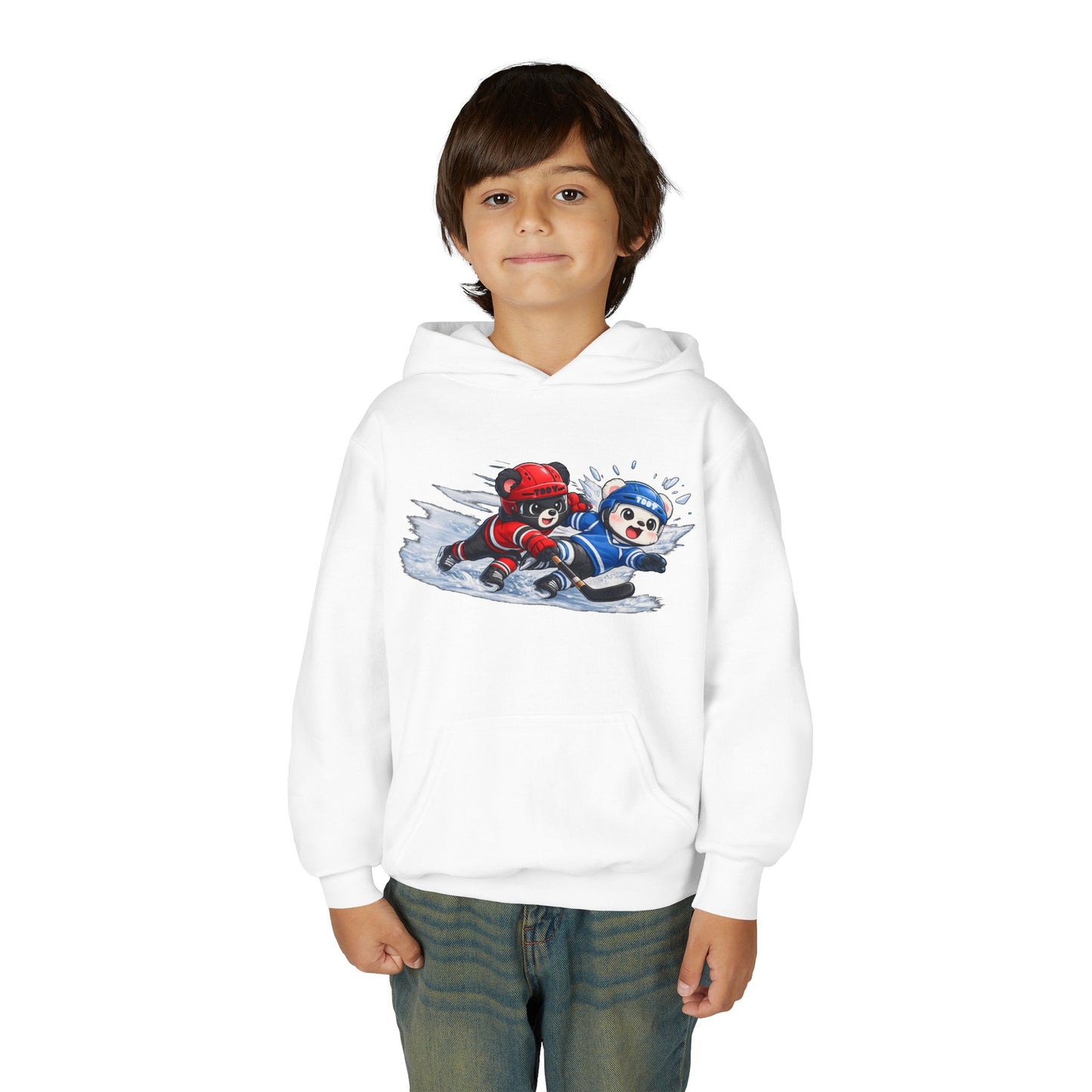 Hockey Bear Youth Hoodie