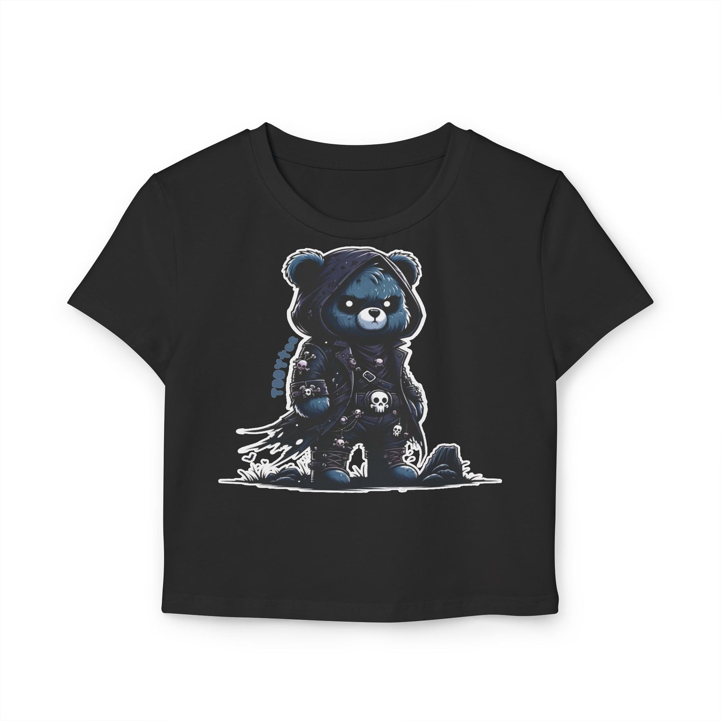 Goth Bear Crop Tee