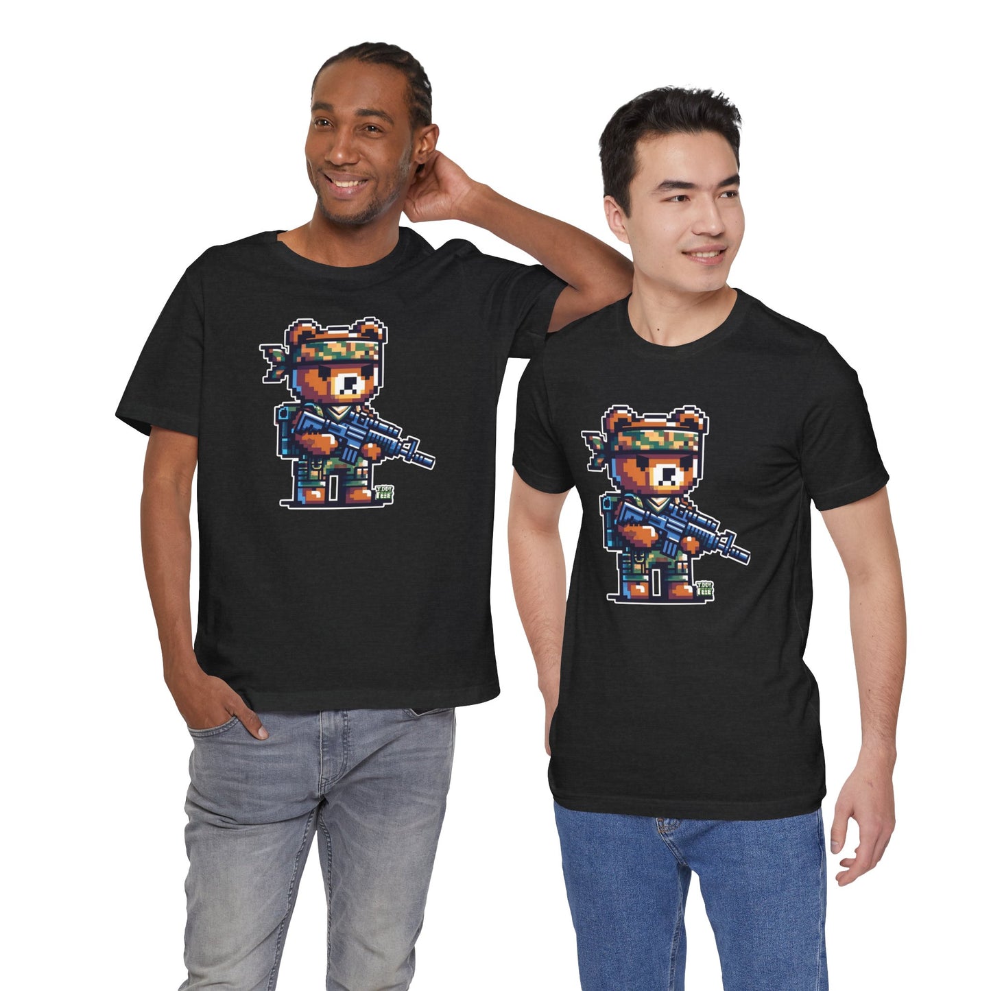 8-bit Soldier Bear T-shirt