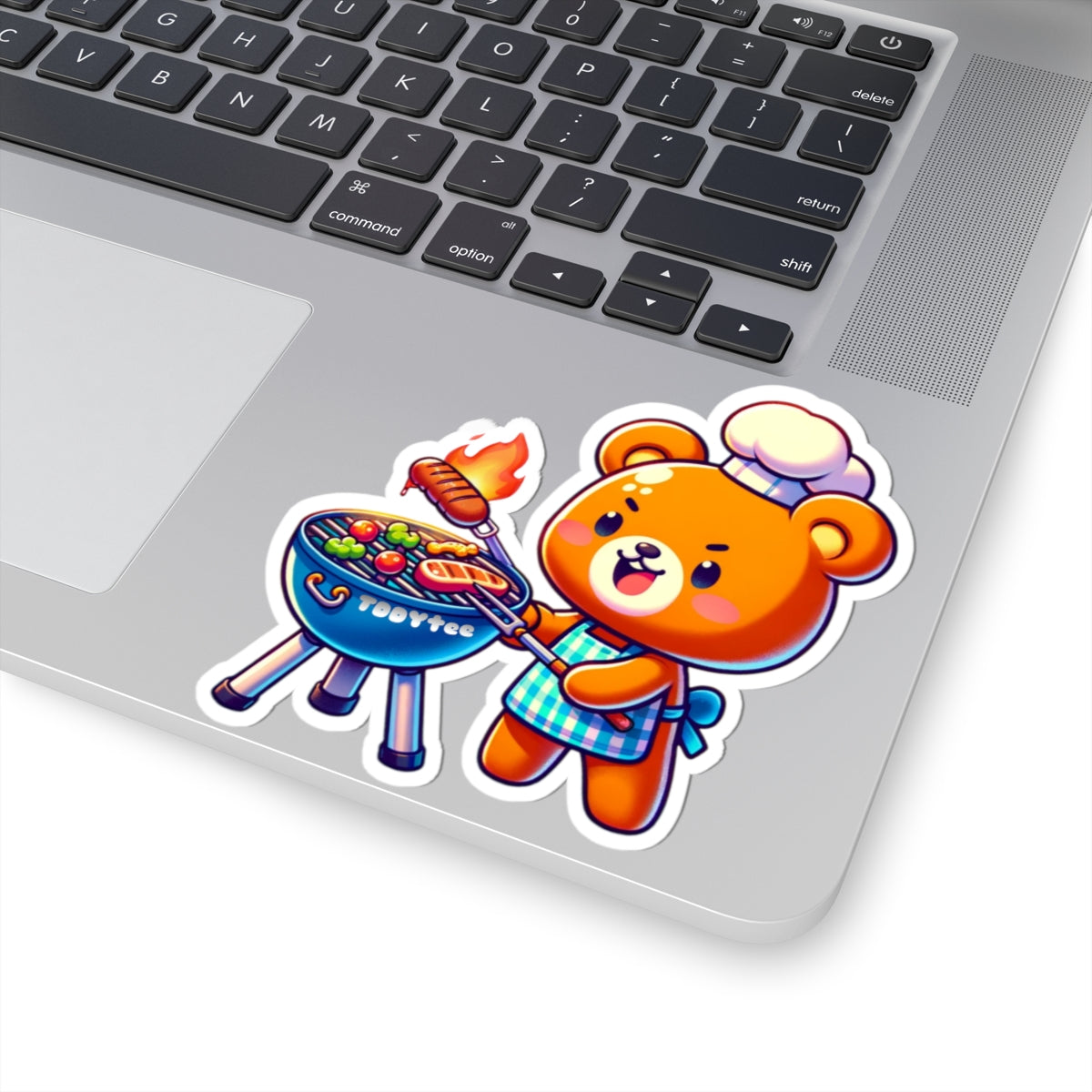 Grilling Bear Sticker