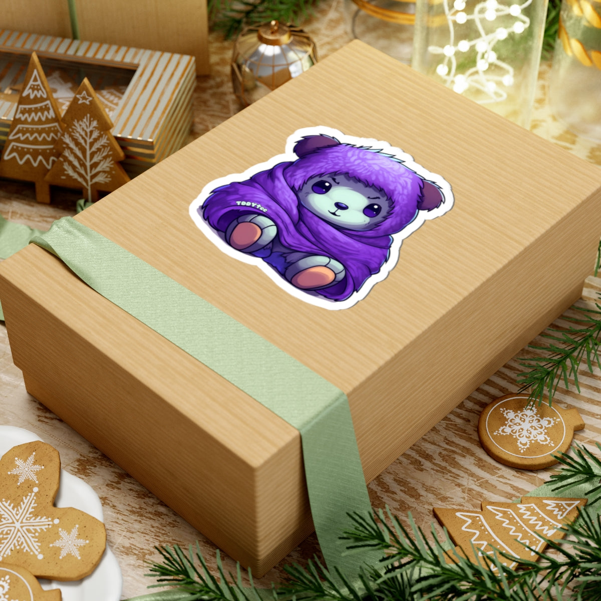 Snuggle Bear Tee Sticker