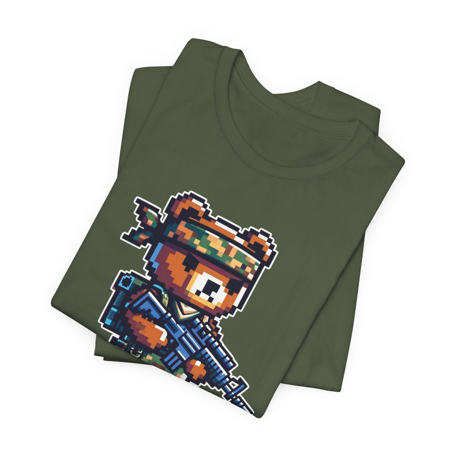 8-bit Soldier Bear T-shirt