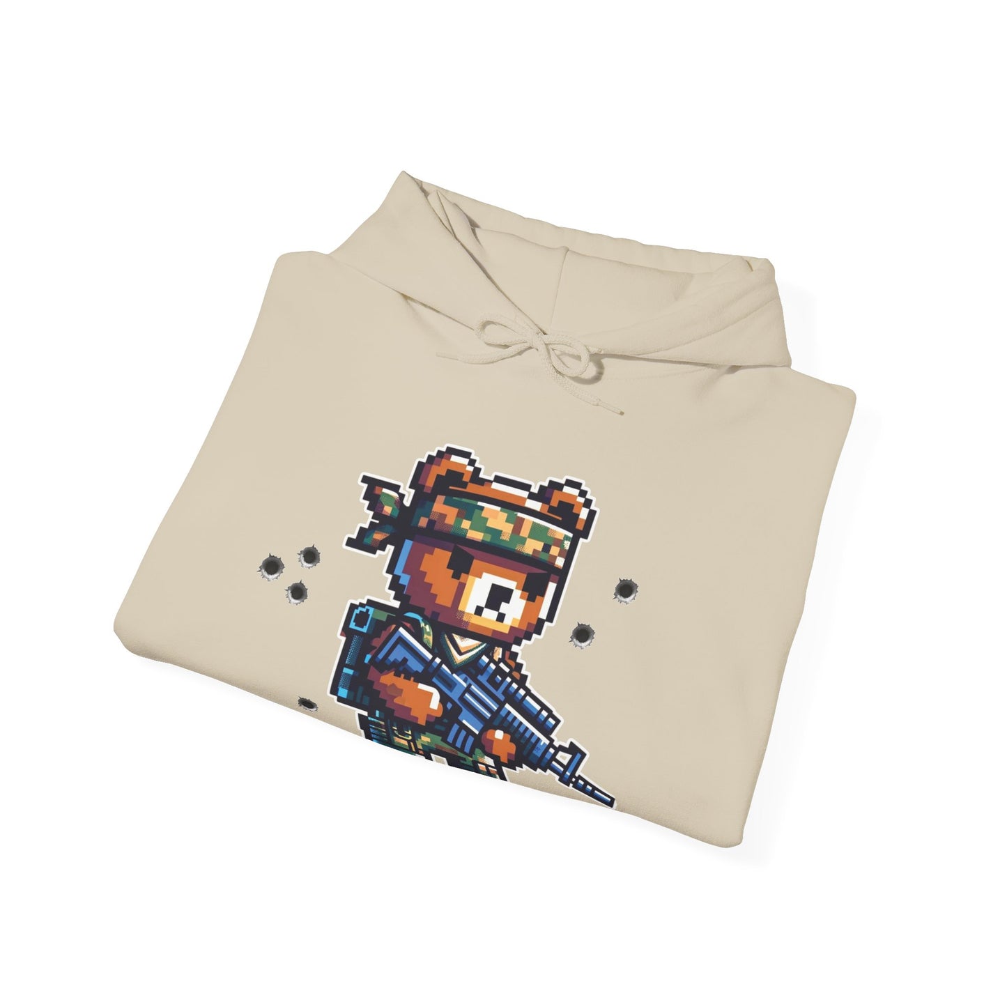8-bit Soldier Bear Hoodie