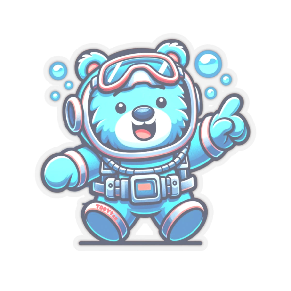 Scuba Bear Sticker