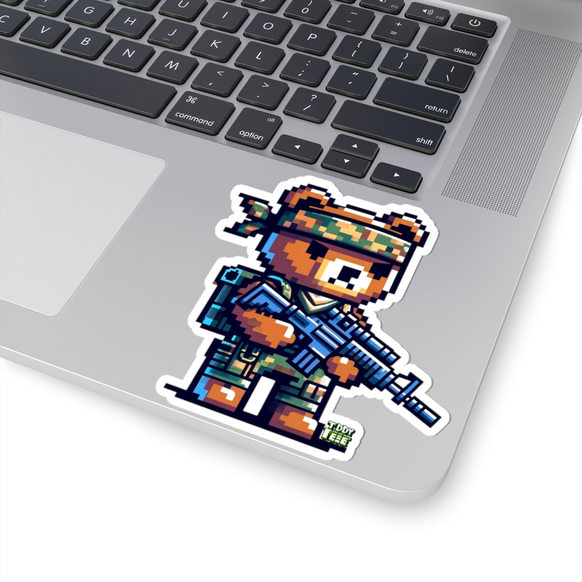 8-bit Soldier Bear Sticker