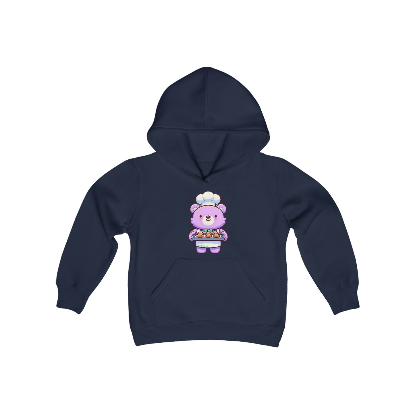 Baker Bear Youth Hoodie - TDDYtee