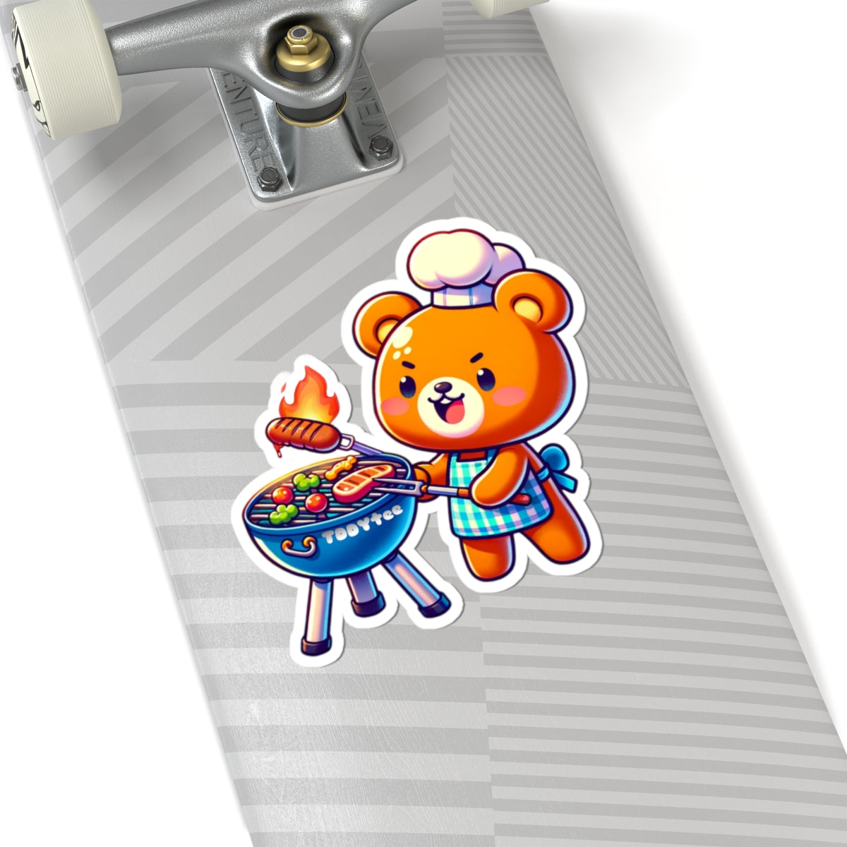Grilling Bear Sticker